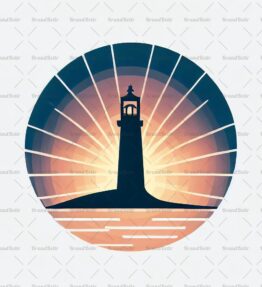 Leuchtturm bei Sonnenuntergang